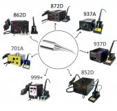 Isı ayarlı Havya Yedek Havya Ucu 898/937/936/852/862/872 - 2