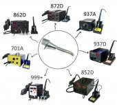 WellHise 900M-T-2C Isı Ayarlı Havyalar İçin Yedek Havya Ucu - 2