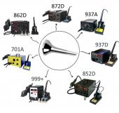 WellHise 900M-T-1C Isı Ayarlı Havyalar İçin Yedek Havya Ucu - 6