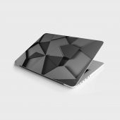 Laptop Sticker Bilgisayar Notebook Pc Kaplama Etiketi Gri Tangram - 1