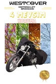 westcover Mondial 125 ZNU i  MOTORSİKLET BRANDASI KORUMA ÖRTÜSÜ SİYAH RENK SU GEÇİRMEZ - 3
