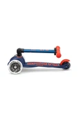 Micro Mini Deluxe Foldable 3 Tekerlekli Scooter LED Navy Blue  Lacivert 2-5 Yaş - 3