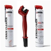 Ipone Chain Cleaner 750ML+Ipone Chain Road 750ML+Zincir Temizleme Fırçası - 1