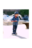 Micro Mini Deluxe Foldable 3 Tekerlekli Scooter LED Navy Blue  Lacivert 2-5 Yaş - 5