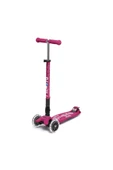Micro Maxi Scooter Deluxe Foldable 3 Tekerlekli Scooter LED Berry Red  Fuşya 5-12 Yaş - 1
