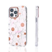 Apple iPhone 15 Pro Max için Magsafe ile uyumlu Kılıf Renkli Baskılı Çiçek Desenli Şarj Uyumlu Papat Kapak thumbnail 1