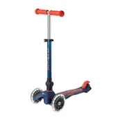 Micro Mini Deluxe Foldable 3 Tekerlekli Scooter LED Navy Blue  Lacivert 2-5 Yaş - 8