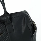 M&Y Gaia Deri Anne Bebek Bakım Çanta Seti 7240 Siyah - 7