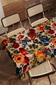 LOOM & LAUREL Baskılı Yıkanabilir Masa Örtüsü Mutfak Bahçe Piknik Masa Örtüsü (140x140, 140x200) thumbnail 6