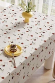 LOOM & LAUREL Baskılı Yıkanabilir Masa Örtüsü Mutfak Bahçe Piknik Masa Örtüsü (140x140, 140x200) thumbnail 7