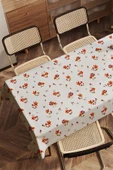 LOOM & LAUREL Baskılı Yıkanabilir Masa Örtüsü Mutfak Bahçe Piknik Masa Örtüsü (140x140, 140x200) thumbnail 6