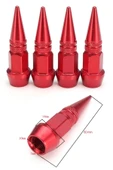 Oto Araba Sibop Kapağı Seti Metal Sivri 4'lü Set Kırmızı 60 Mm - 2