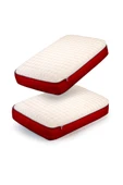 Moda Home Bedding 2 Adet Visco Bubbli Tombik Yastık BORDO , Visco yastık, Ortopedik yastık - 1