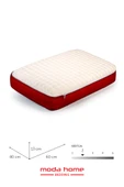 Moda Home Bedding 2 Adet Visco Bubbli Tombik Yastık BORDO , Visco yastık, Ortopedik yastık - 5
