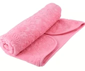 Pembe Bebek Çocuk Battaniyesi, Kabartmalı, Yumuşak, İnce Mevsimlik 90 x 110 cm Örtü - 1