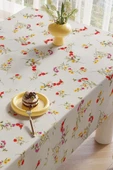 LOOM & LAUREL Baskılı Yıkanabilir Masa Örtüsü Mutfak Bahçe Piknik Masa Örtüsü (140x140, 140x200) thumbnail 8