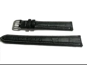 Fado Hertürlü &Saate uygun Beyaz Dikişli croko  Hakiki Dana derisi  18 mm  Uzun  Kayış (198) thumbnail 4