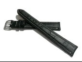 Fado Hertürlü &Saate uygun Beyaz Dikişli croko  Hakiki Dana derisi  18 mm  Uzun  Kayış (198) thumbnail 1