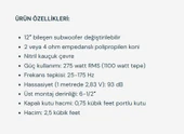 İNFİNİTY REFERANCE 1270  30 CM SUBWOOFER 275RMS - 5