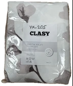 Clasy Ranforce 2 Adet Yastık Kılıfı Beyaz Kahve Çiçekli - 2