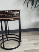 Lara 3lü Zigon Sehpa C Sehpa Yan Sehpa Sehpa Takımı Salon Oturma Salonu Ofis - 4