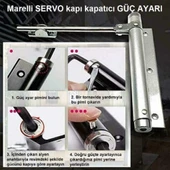 Marelli SERVO BLACK siyah otomatik kapı kapatıcı kapı itme yayı, bahçe kapısı kapatıcı - 3