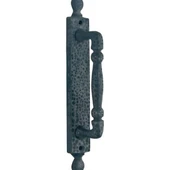 Prinç döküm antik siyah rustik eskitme, ferforje tipi osmanlı kapı çekmesi HFT04042 1 tek - 1