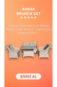 Sasha Premium Rattan Balkon Takımı - 4