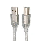 5 Metre 2.0v Şeffaf/mavi̇ Usb Yazici Kablosu - 1