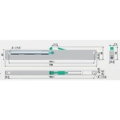 Marelli Tak-Frenli frenleme mekanizması çekmece rayı için - 2