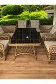 Luxe Haven Rattan Oturma Grubu (6 Ad Tekli x 90x160 Masa) - 2