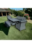 ANTRALOUNGE ANTRASİT RENK 3+1+1 BALKON & BAHÇE TAKIMI - 1