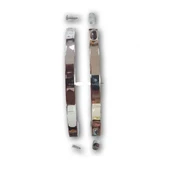 Duşakabin için parlak krom kaplamalı iki delikli tutacak duşakabin tutamağı, kulbu, kulpu - 1