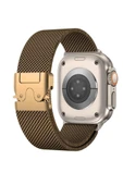 Apple Watch 10/11 Serisi 46mm Kordon Titanyum Kelebek Klipsli Milano Loop 121 thumbnail 3