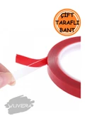 Wuvera Silikonlu Çift Taraflı Montaj Bandı 18mm x 2mt – Güçlü Yapışma ve Kolay Uygulama - 2