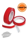 Wuvera Silikonlu Çift Taraflı Montaj Bandı 18mm x 2mt – Güçlü Yapışma ve Kolay Uygulama - 3
