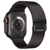 Apple Watch 7/8/9 45mm Kordon Titanyum Kelebek Klipsli Milano Loop 121 - 10