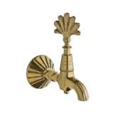 Prinç döküm antik sarı rustik eskitme, ferforje tipi osmanlı tarzı musluk HFT13006 - 1