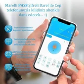 Marelli PASS BNB air bnb fonksiyonlu şifreli çelik kapı kilidi kapı göbeği thumbnail 4