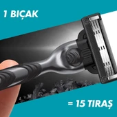Gillette Mach 3 Charcoal Tıraş Makinesi + 6 Up Yedek Tıraş Bıçağı + Premium Stand thumbnail 5