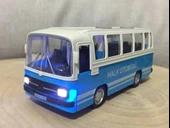 Oyuncak Işıklı Sesli 1/36 Çek Bırak Mavi Halk Otobüsü - 4
