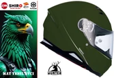 SHIRO KASK 100065 FULLFACE HUNTER M.C MATT_M GREEN thumbnail 2