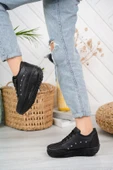 Albishoes Kadın Yüksek Taban 3 CM Fermuarlı Şık Günlük Dört Mevsim Hafif Rahat Sneaker Spor Ayakkabı - 2