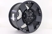 R1 Wheels 17 inç 6*139.7 ET15 Mat Siyah Jant Takımı (J-1381) - 1