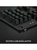 Logitech G512 Carbon Lightsync RGB 920-008755 Brown Switch Kablolu Mekanik Oyuncu Klavyesi - 4