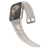 Apple Watch 44/45/46/49mm Kordon Delikli Metal Süslemeli Desenli Silikon Band 117 2/3/4/5/6/se/7/8/9/10/11/ultra - 12