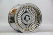R1 Wheels 16 inç 4*100-108 ET15 Krom Jant Takımı (J-2709) - 1