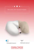 Moda Home Bedding 2 Adet Visco Ortopedik Seyahat Yastığı-Visco Yastık,Çıkarılabilir Kılıf, Lüks Seyahat Yastığı Bej - 2
