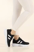Albishoes Kadın Yüksek Taban 4 CM Yazlık Fileli Hafif Rahat Taban Sneaker Kalın Taban Spor Ayakkabı - 3