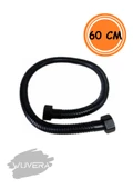 Wuvera Siyah Kısa Ara Bağlantı Hortumu 60 cm - Modern ve Dayanıklı Tasarım thumbnail 2